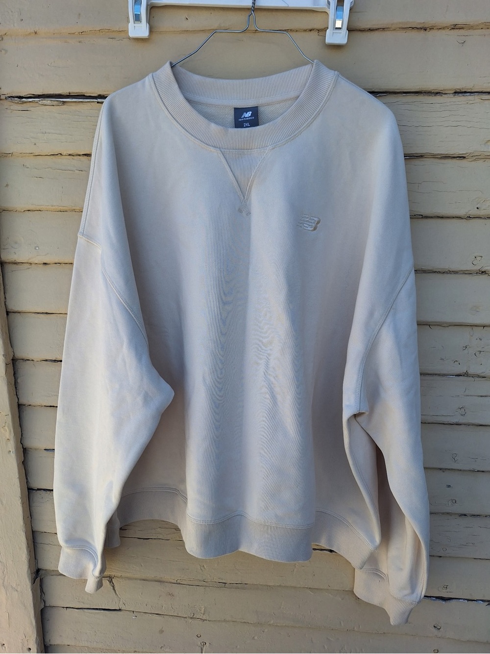 New Balance Women’s Cream Oversized Crewneck Sweatshirt